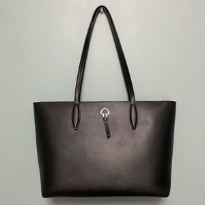 Kate Spade Black Leather Tote Bag
